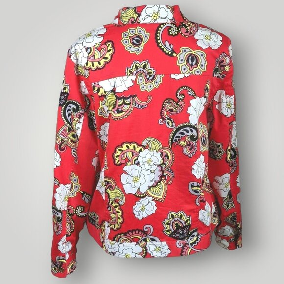 Island Republic 2 Pc Set Woman's Jacket 12 Pants 6 Cotton Blend Pant Suit - Picture 8 of 16